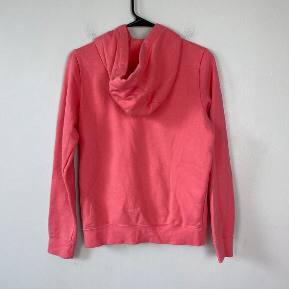 Nike Sportswear Club Fleece Hoodie Pouch Pocket Sweatshirt Pink Logo Size XS - Picture 4 of 6